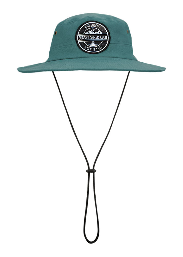 Sunset Shred Club Boonie (Forest Green), boonie hats