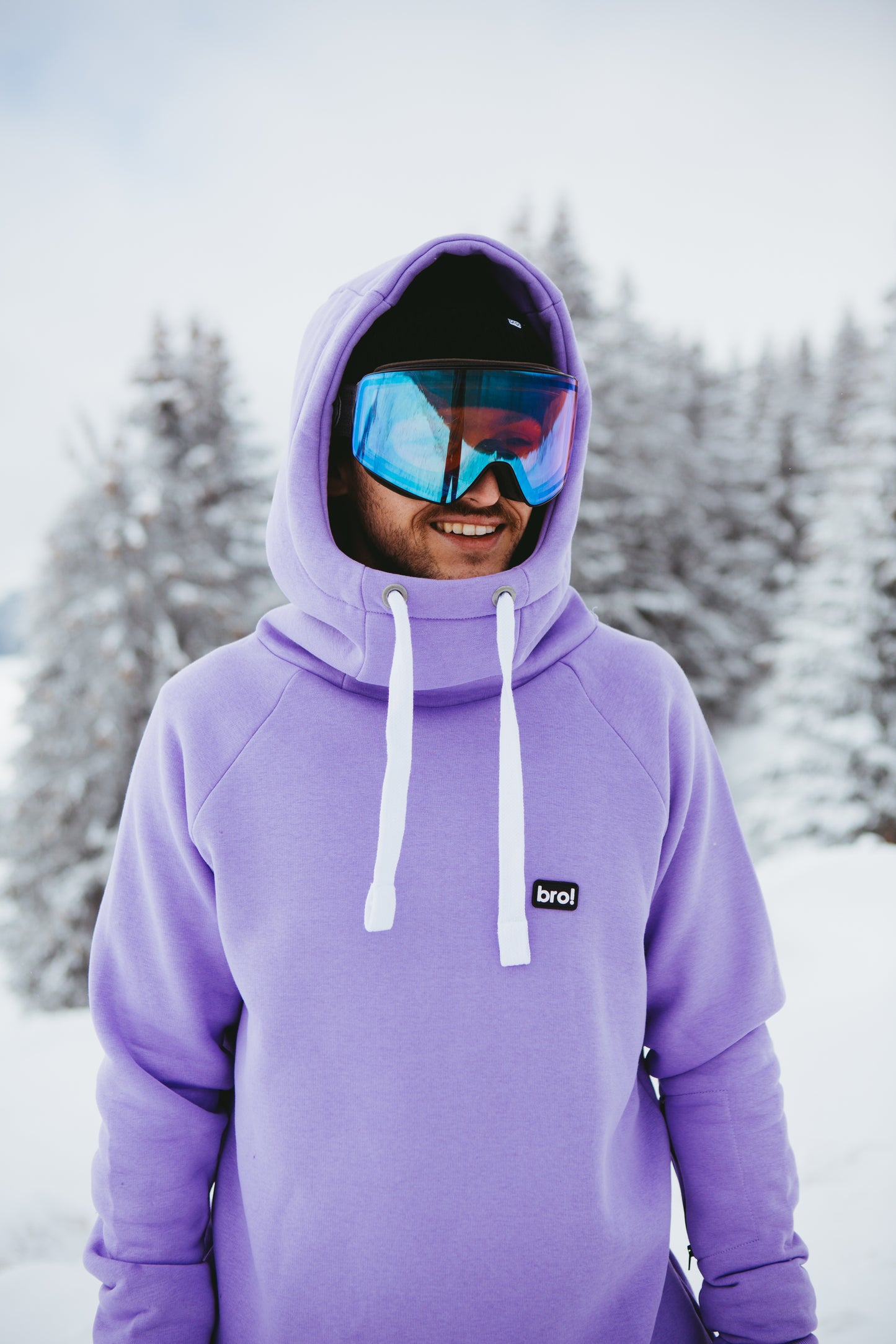 bro! chill n'shred hoodie (lavender)