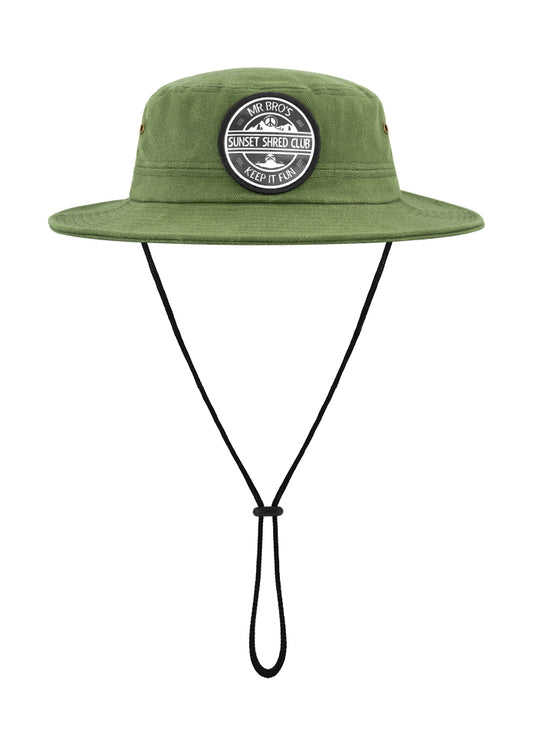 Sunset Shred Club Boonie (Olive Green)