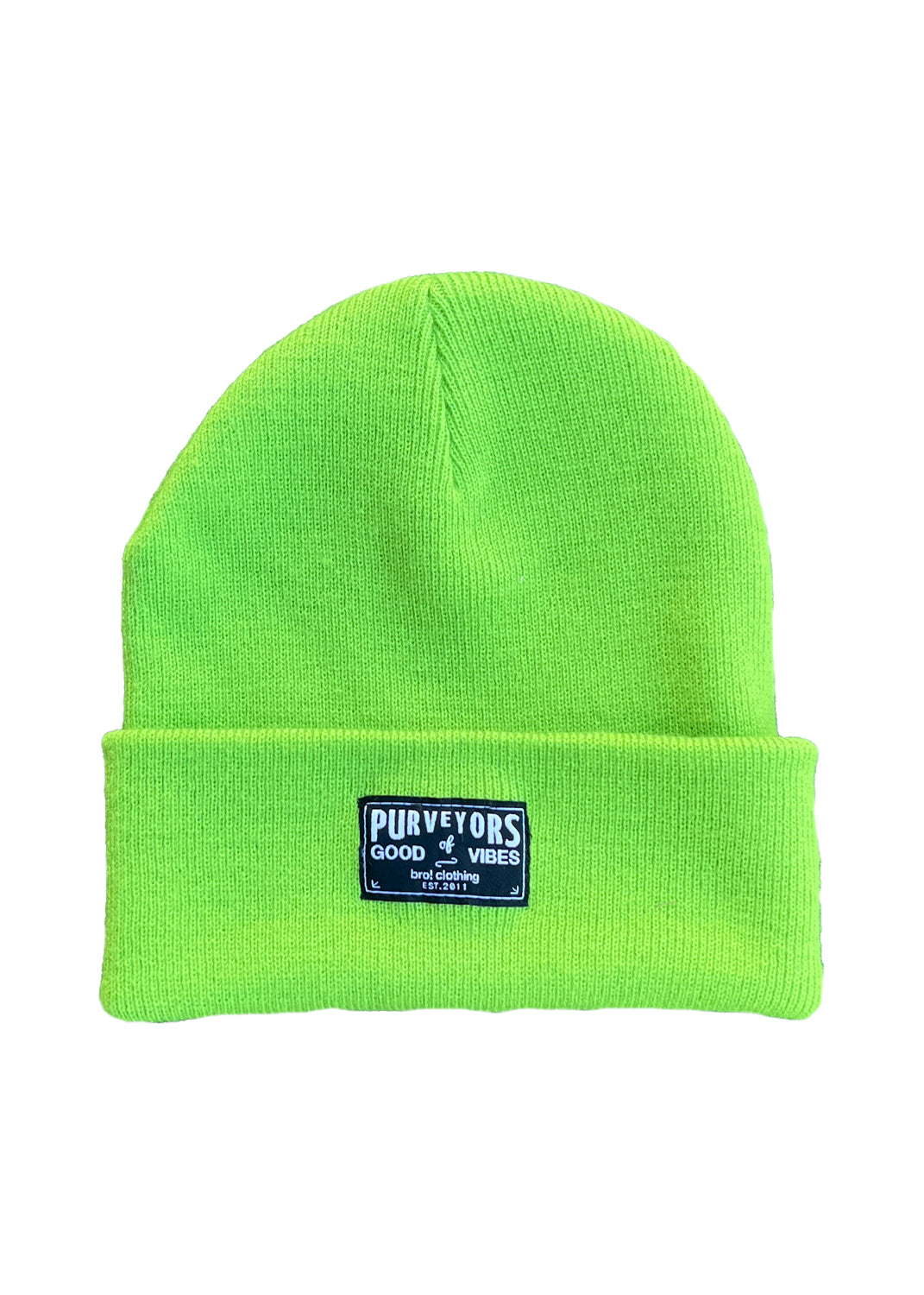 Purveyors of Good Vibes beanie (lime)