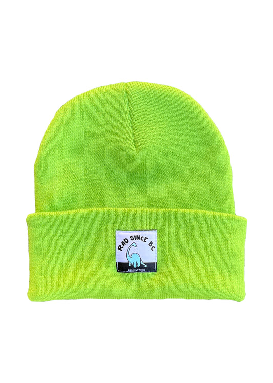 Rad Since BC beanie (lime)