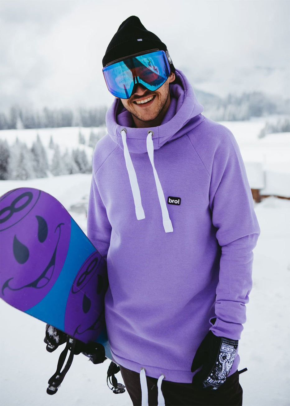 bro! chill n'shred hoodie (lavender)