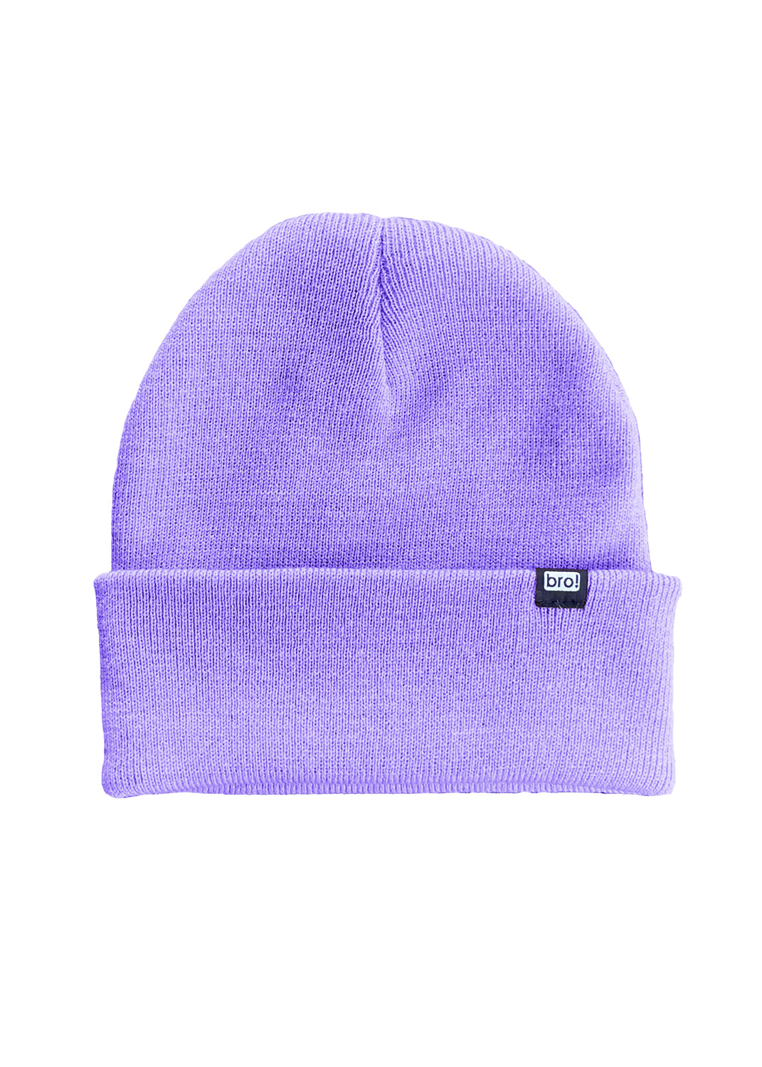 bro! mini logo beanie (lavender)