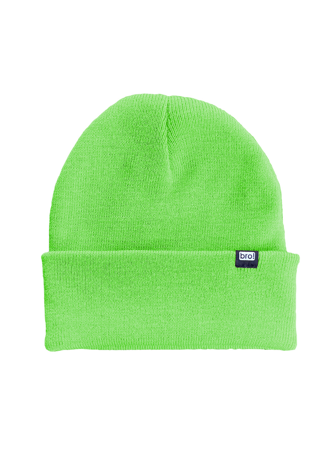 bro! mini logo beanie (lime)