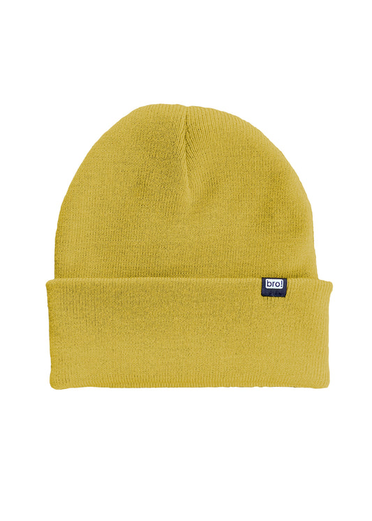 bro! mini logo beanie (mustard)