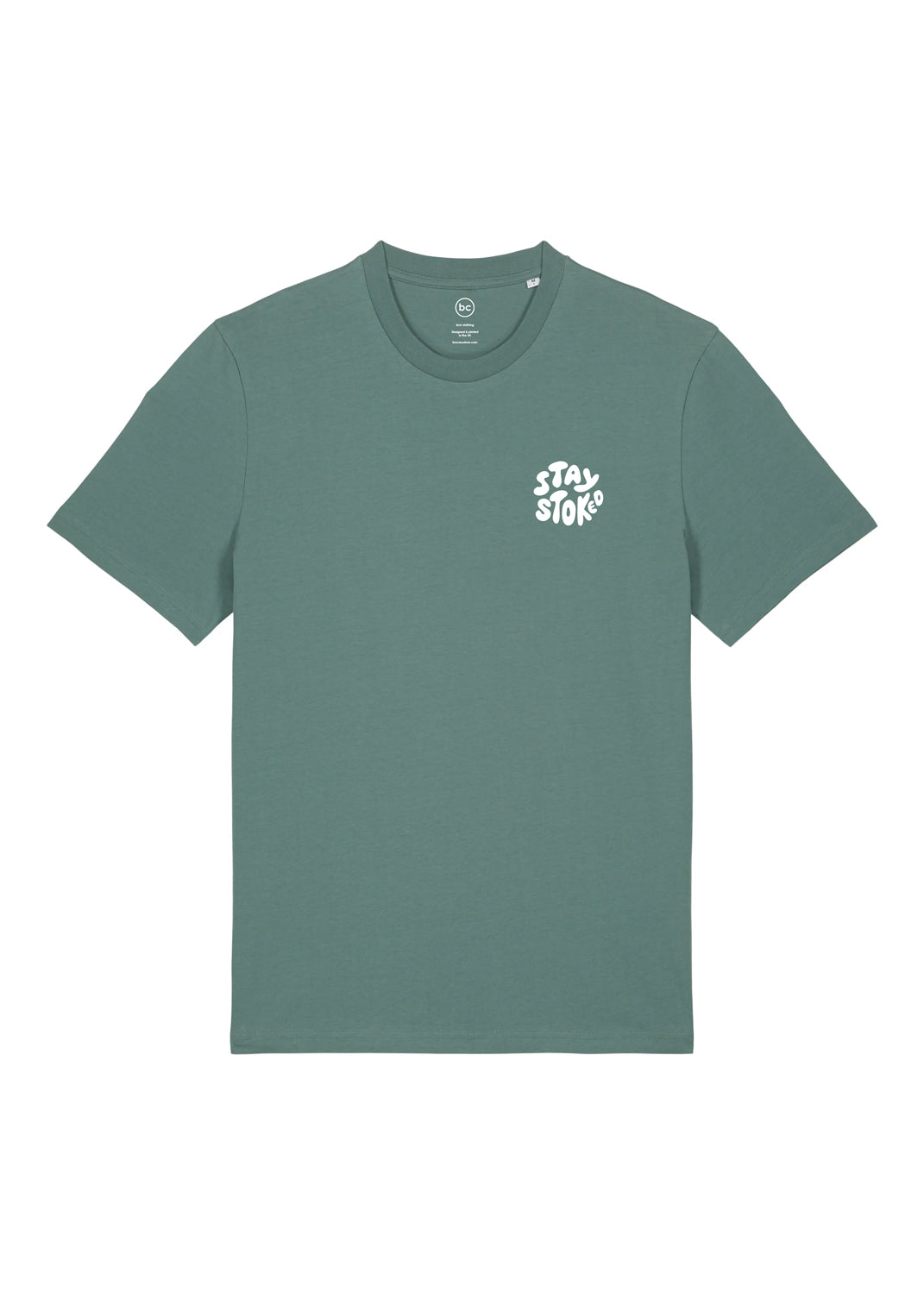 Stay Stoked Tee (Sage Green)