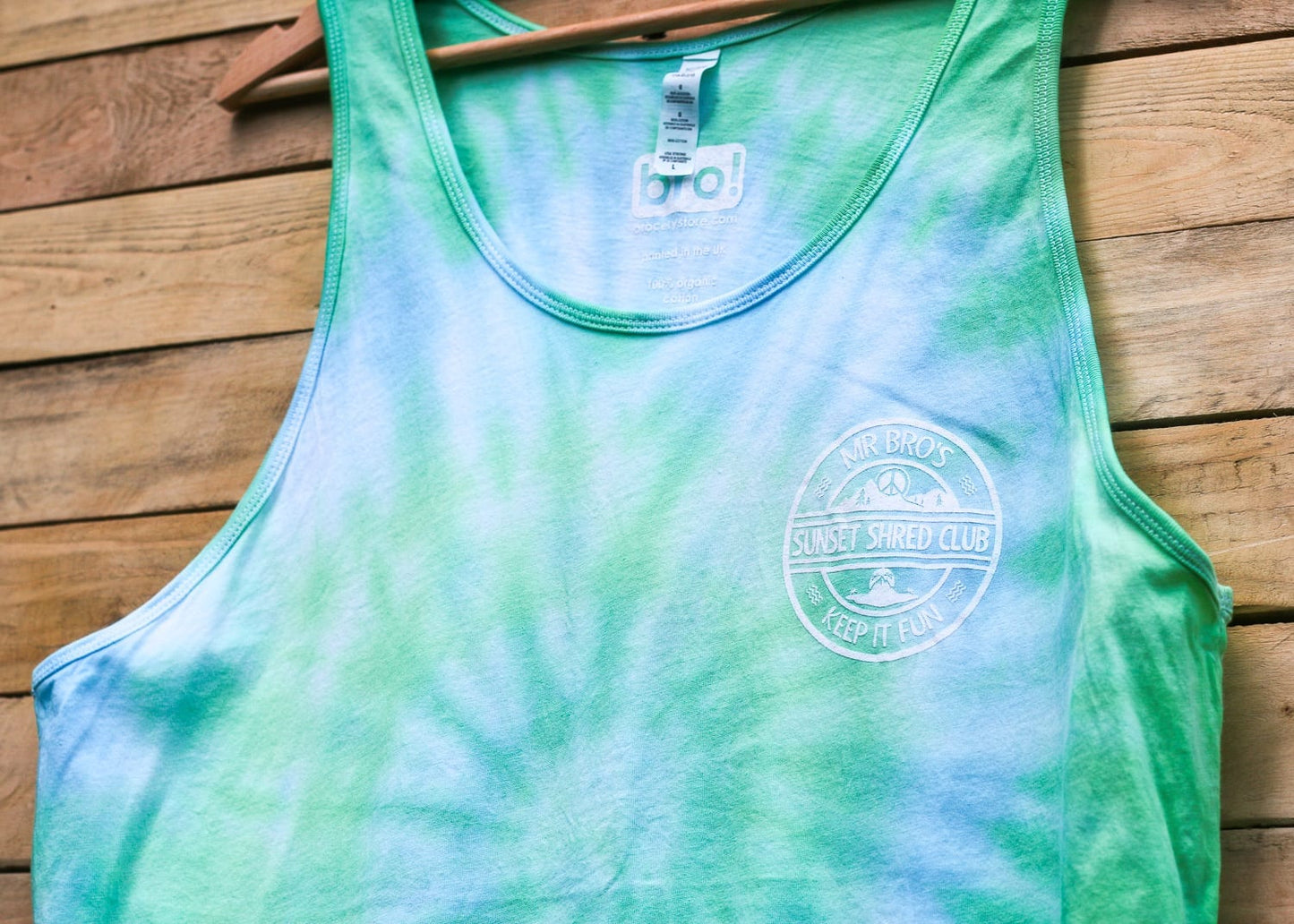 Sunset Shred Club Tie Dye Vest (BGY Spiral)