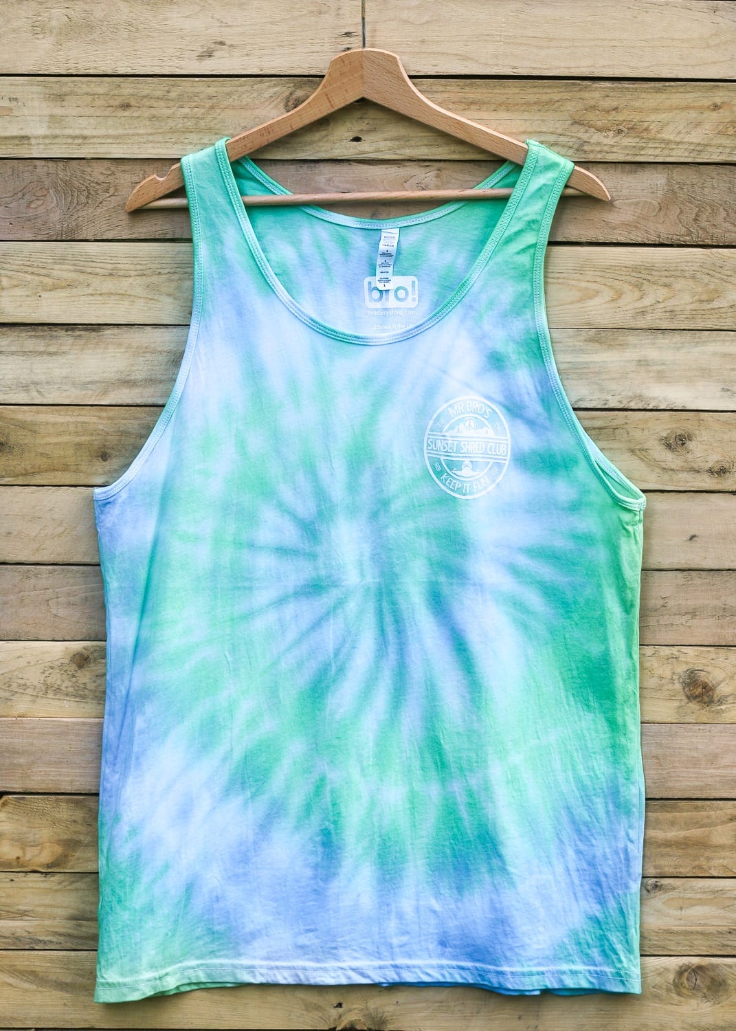 Sunset Shred Club Tie Dye Vest (BGY Spiral)