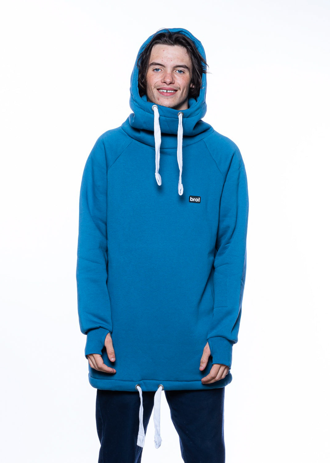 bro! chill n'shred hoodie (slate blue)