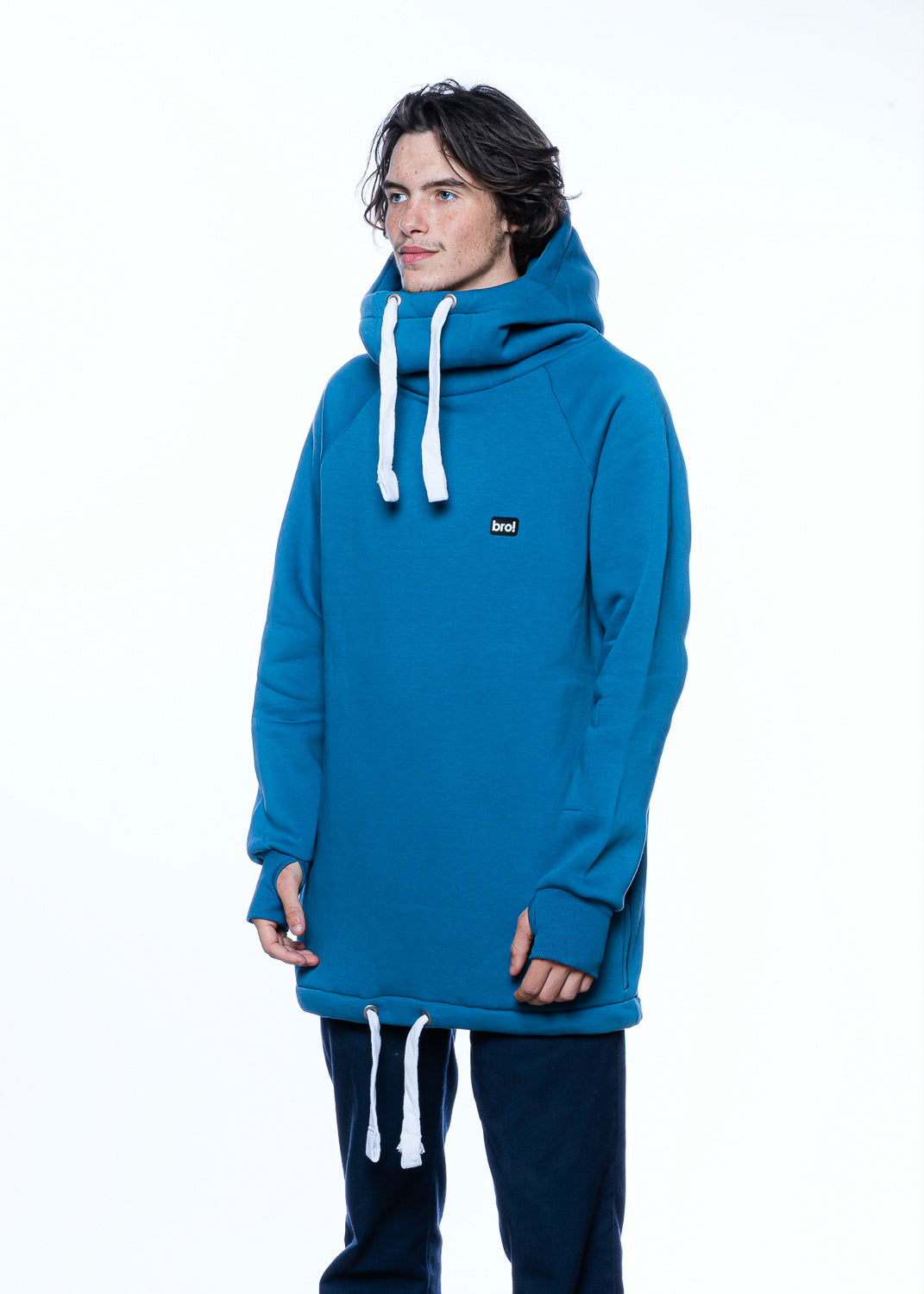 bro! chill n'shred hoodie (slate blue)