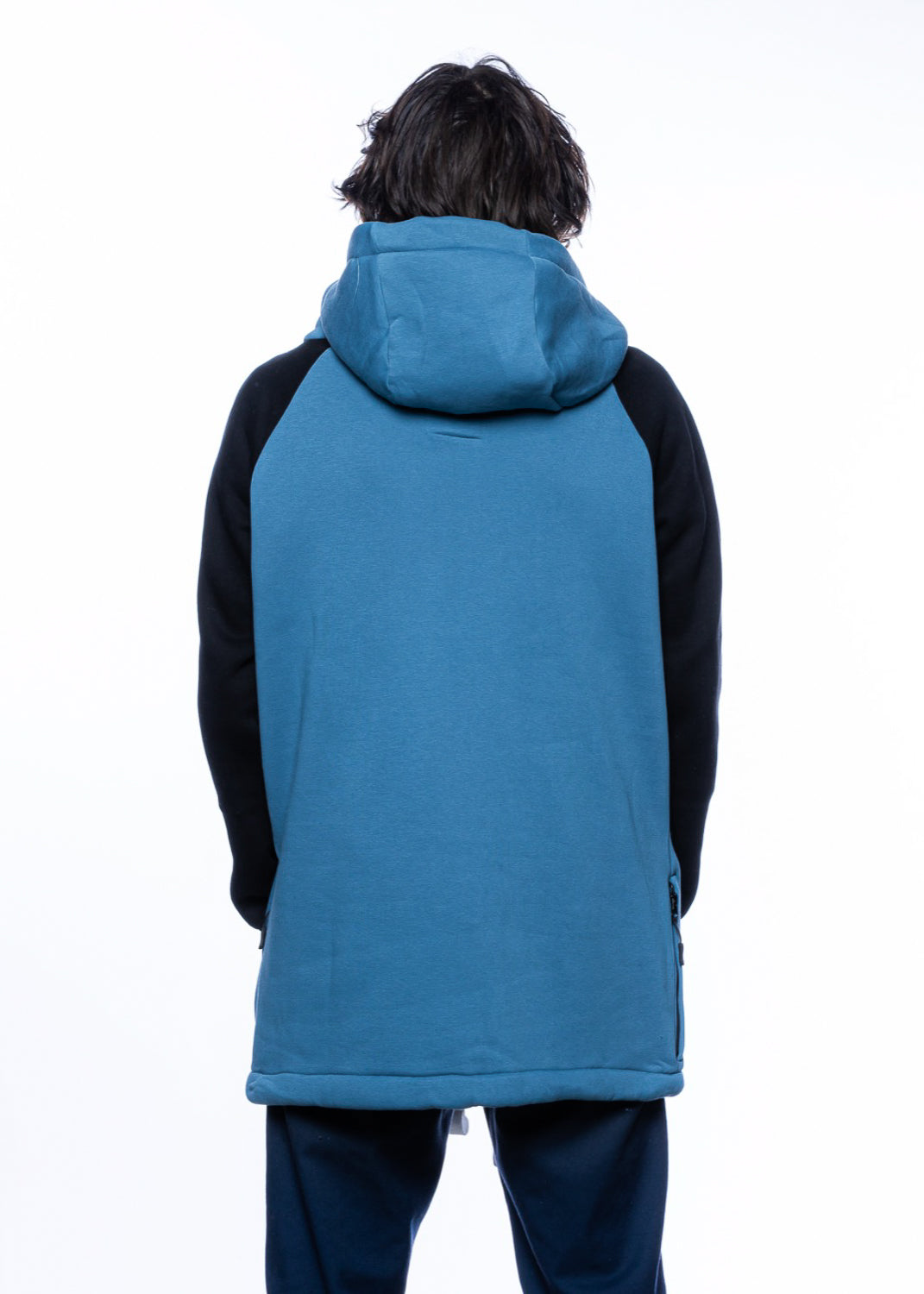 bro! chill n'shred hoodie (slate blue-black)