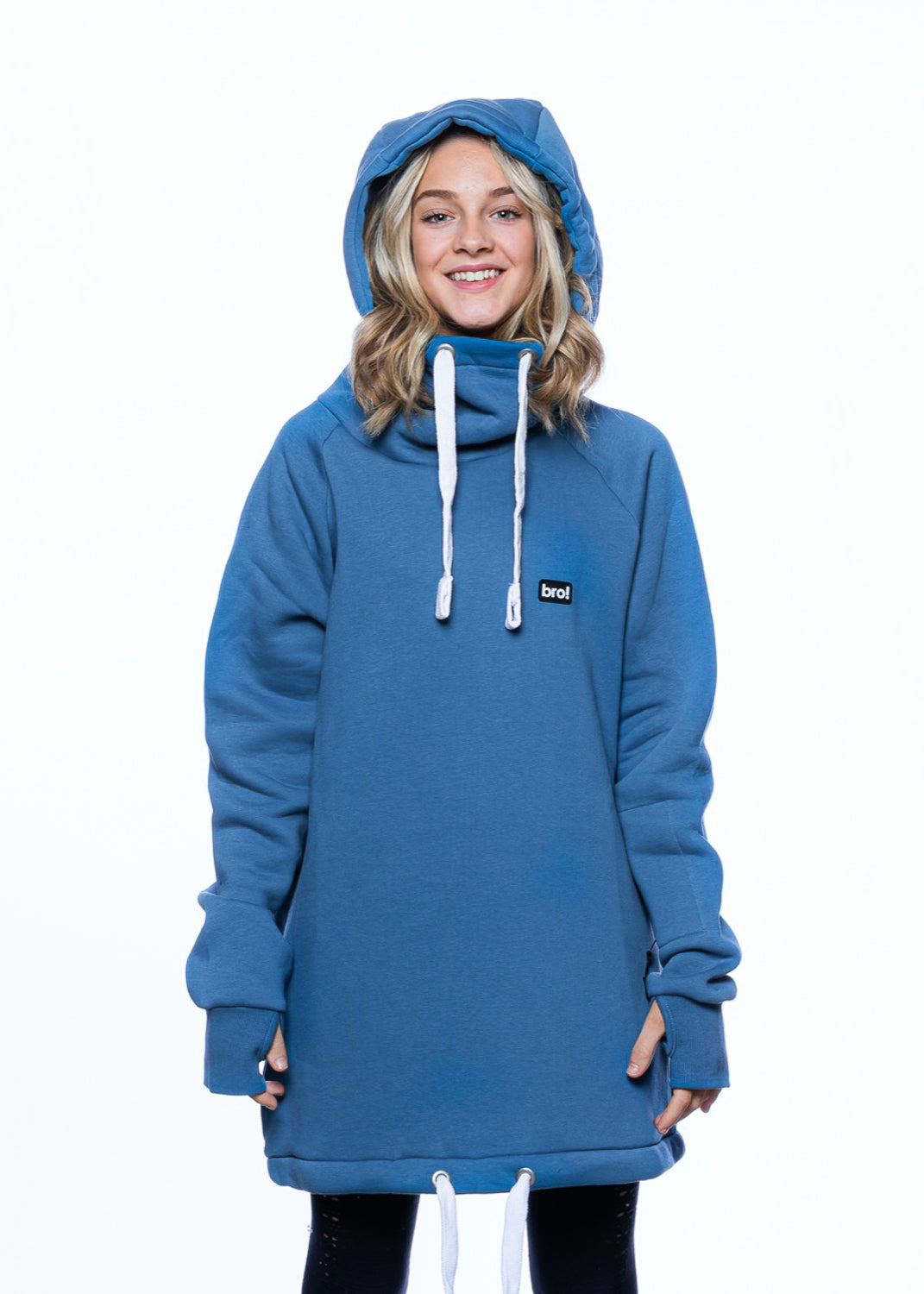 bro! chill n'shred hoodie (slate blue)