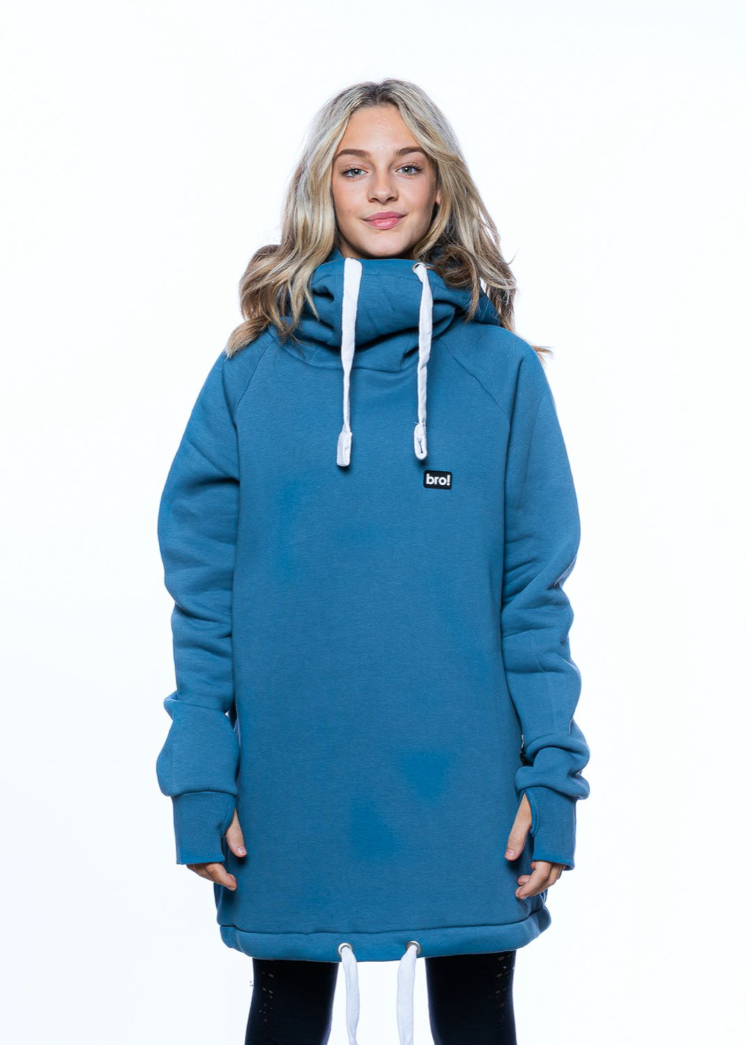 bro! chill n'shred hoodie (slate blue)