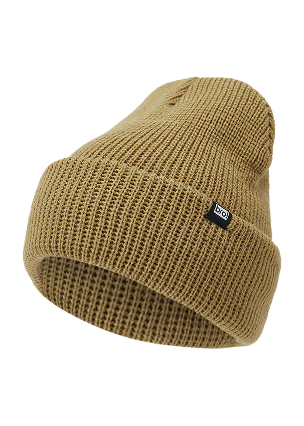 bro! waffle beanie (latte)